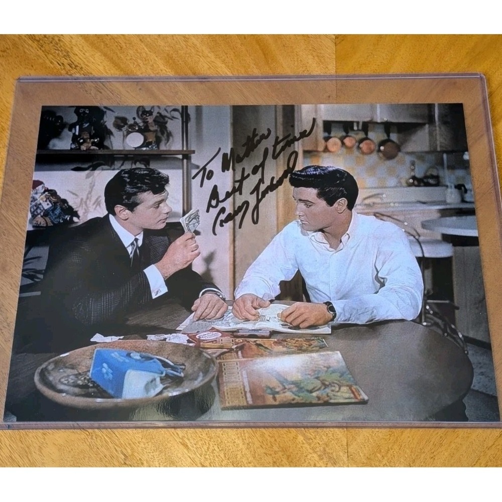Elvis Presley photo signed Gary Lockwood costar It Happened at the World's Fair